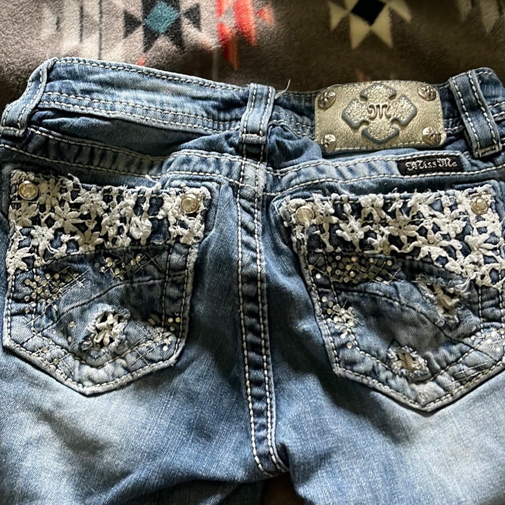 Miss Me Girls size 12 Cuffed Capris